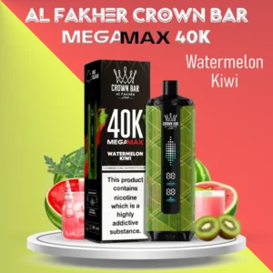 AL Fakher Crown Bar 40000 Puffs Mega Max Watermelon Kiwi