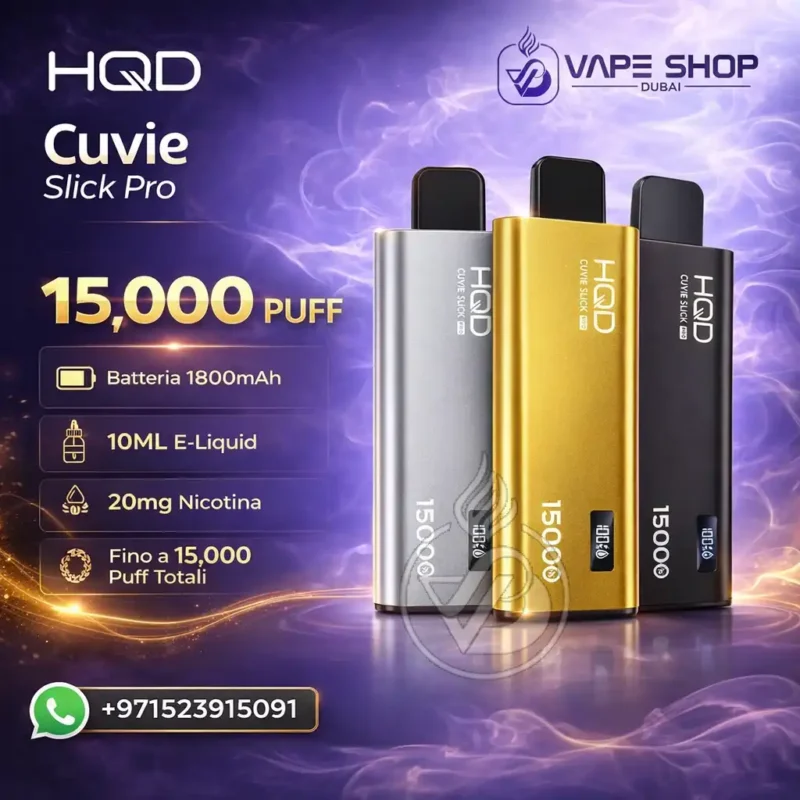 HQD Cuvie Slick Pro 15000 Puffs Dispoasable Vape