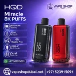 HQD Miracle 8000 Puffs Zero Nicotine (0mg) Disposable Vape